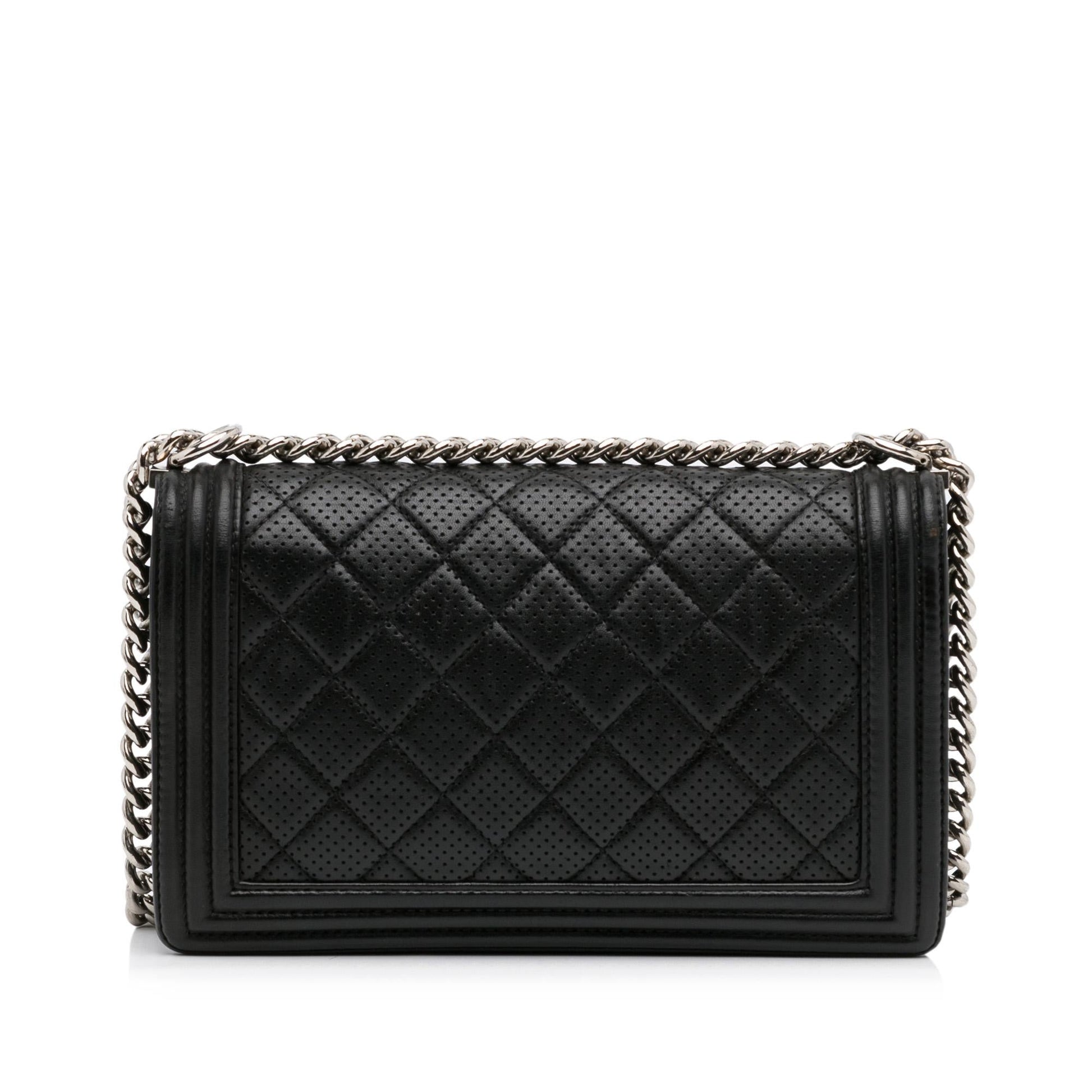 Chanel Perforated Lambskin Boy Flap SHG-5uI7Qu Handbag