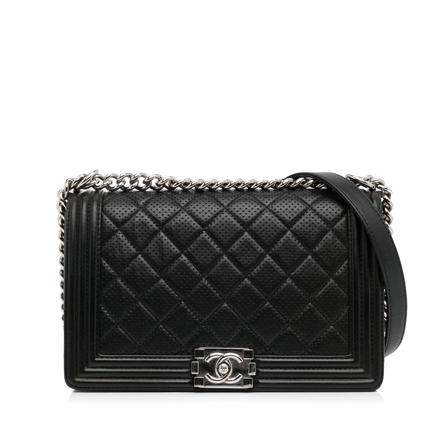 Chanel Perforated Lambskin Boy Flap SHG-5uI7Qu Handbag