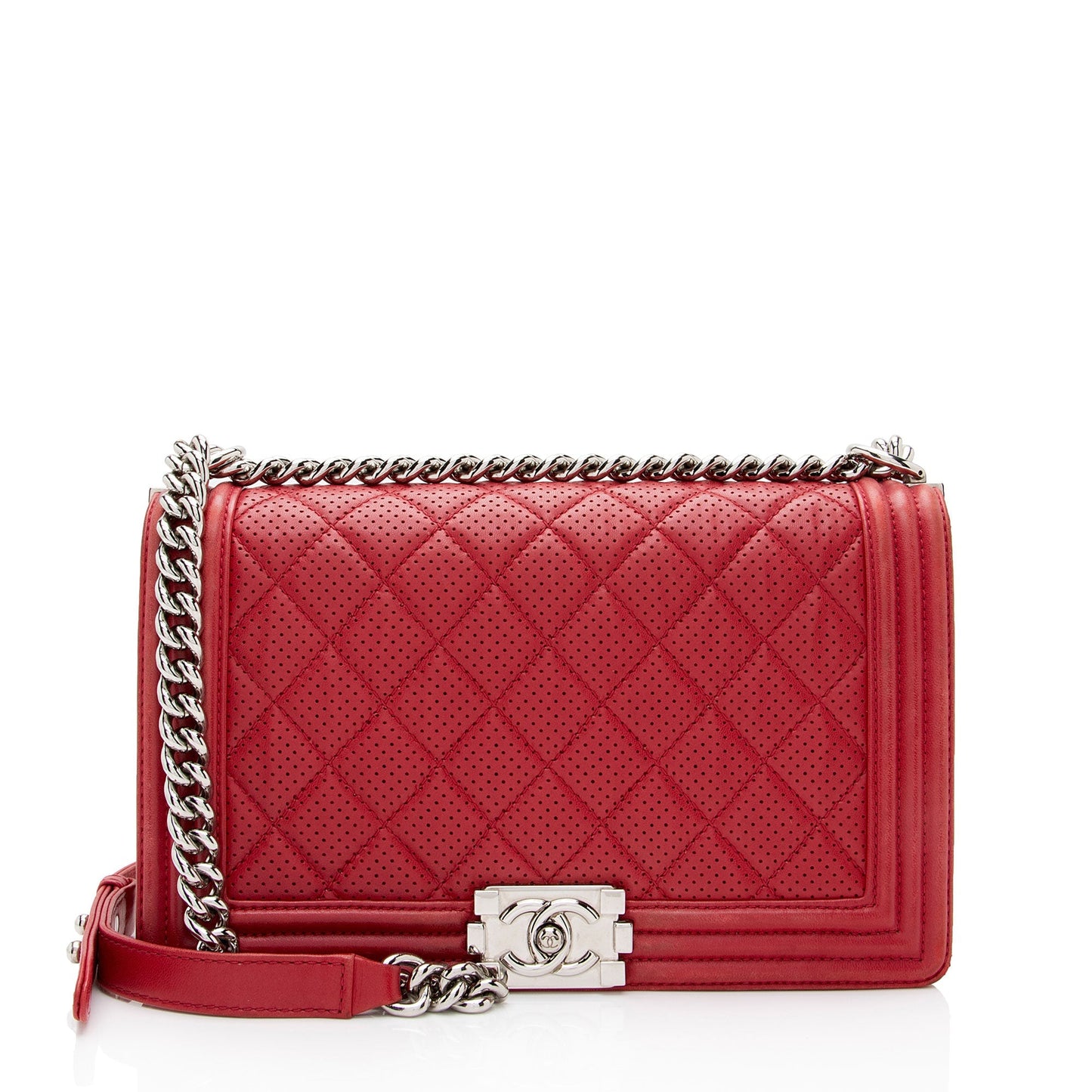 Chanel Perforated Lambskin New Boy SHF-LqYEA9 Handbag