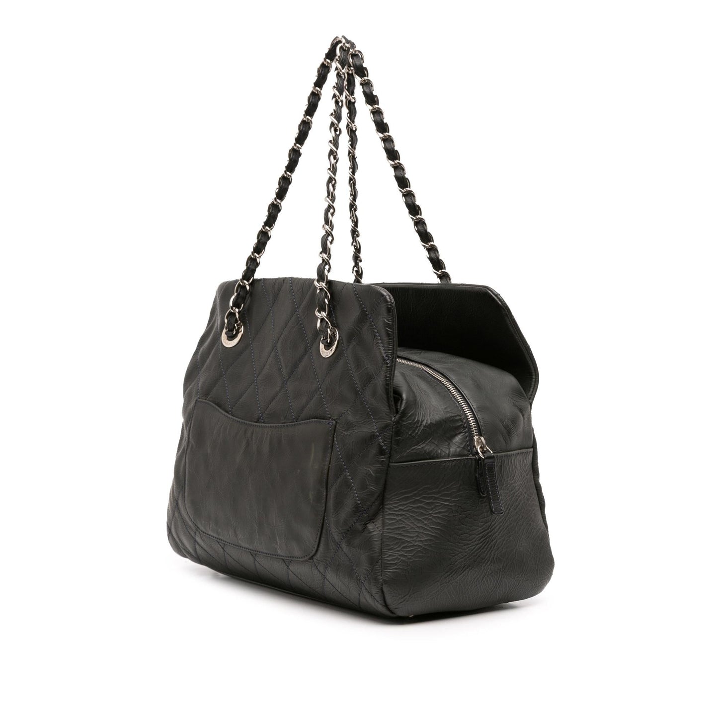 Chanel Petite Crinkled Calfskin Timeless Tote Bag