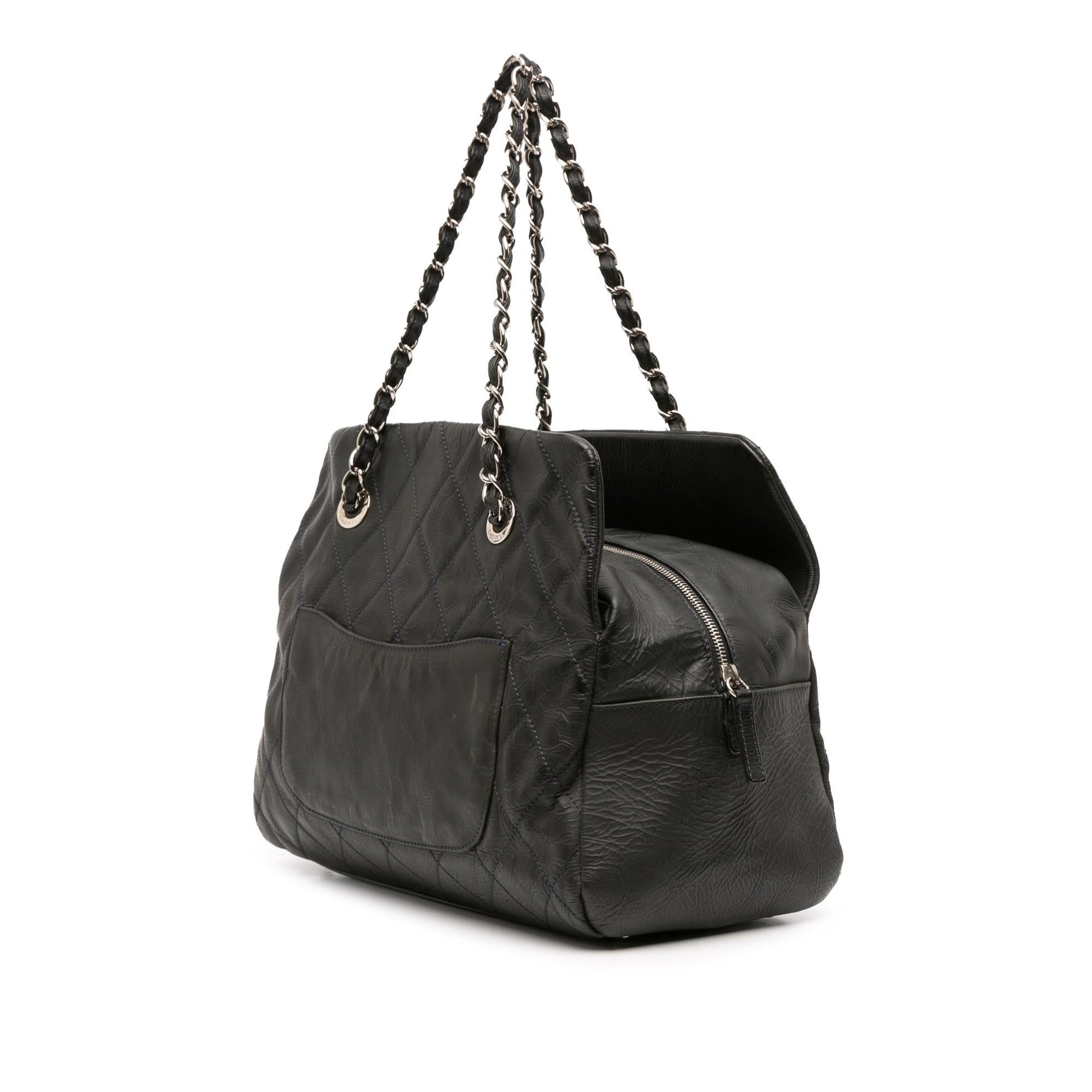 Chanel Petite Crinkled Calfskin Timeless Tote Bag