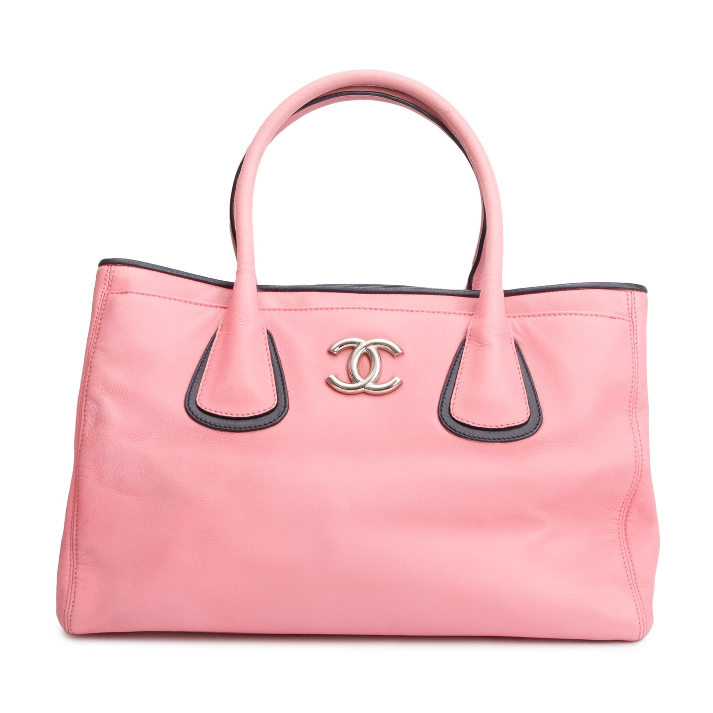 Chanel Executive Cerf Shopper Leather Calfskin Pink Travel Bag