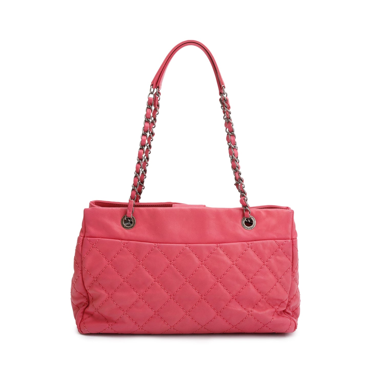 Chanel Stitch It Leather Calfskin Pink Travel Bag