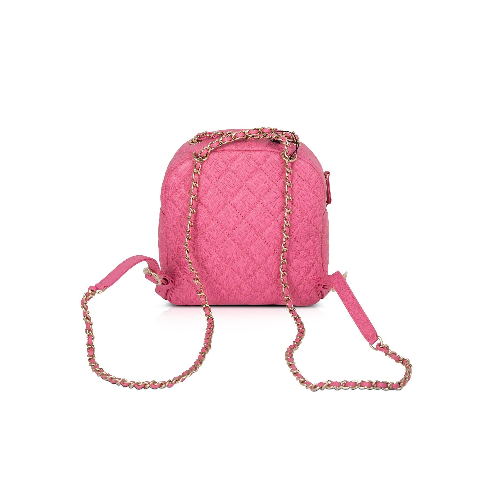 Chanel Caviar CC Day Backpack Pink Travel Bag
