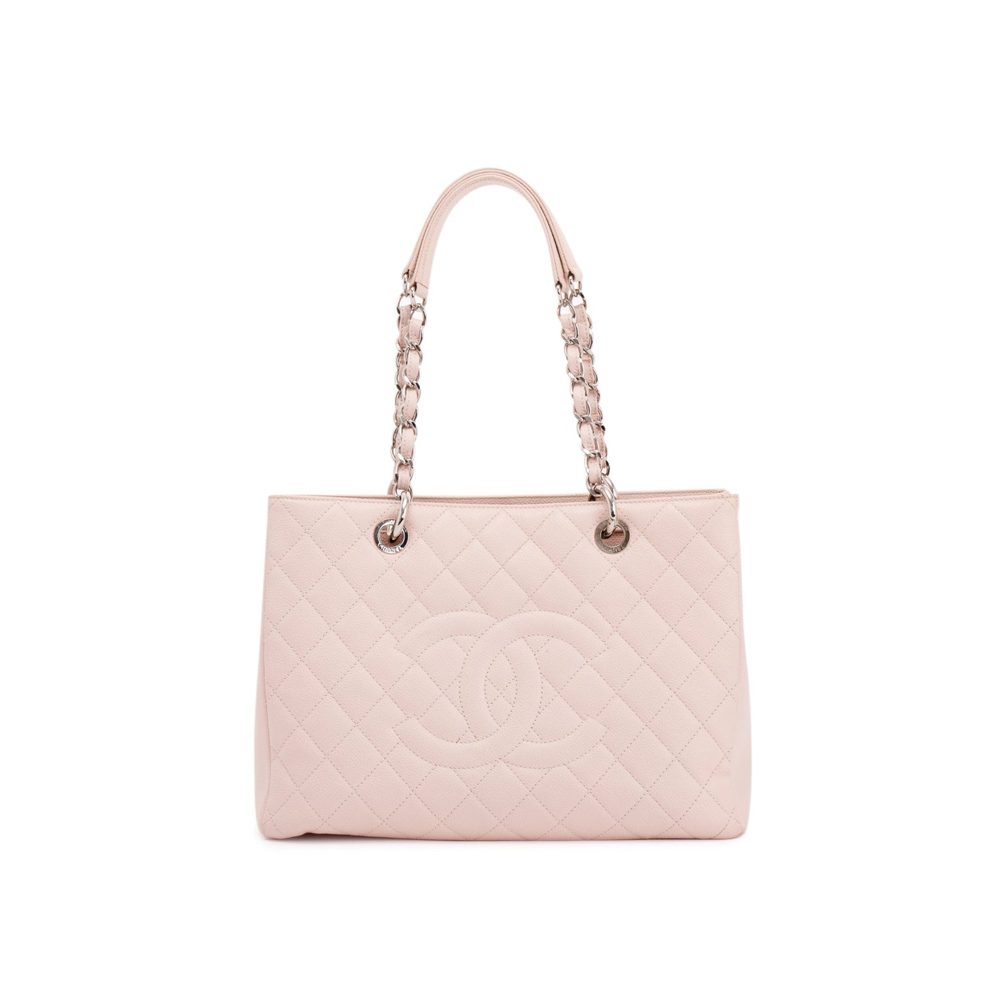 Chanel Caviar Grand Shopping GST Leather Pink Travel Bag