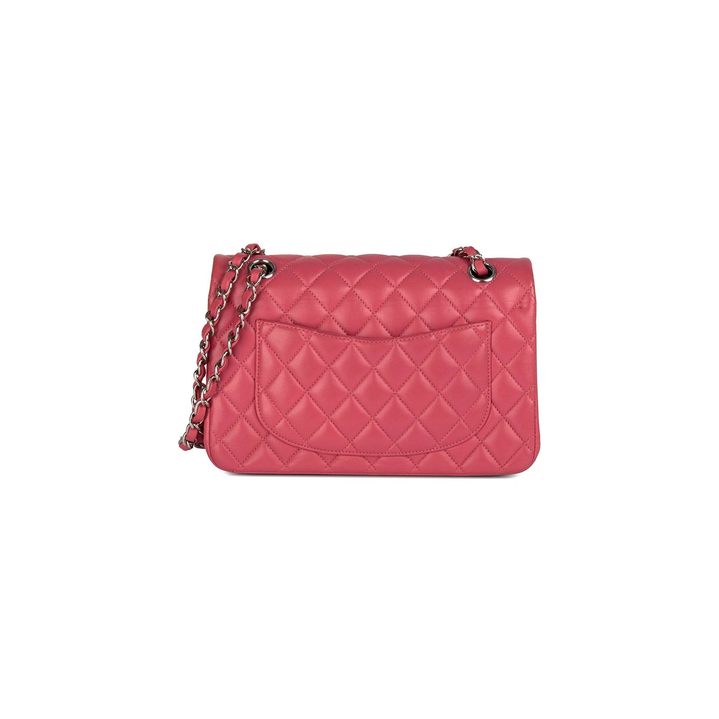 Chanel Classic Double Flap Lambskin Pink Travel Bag