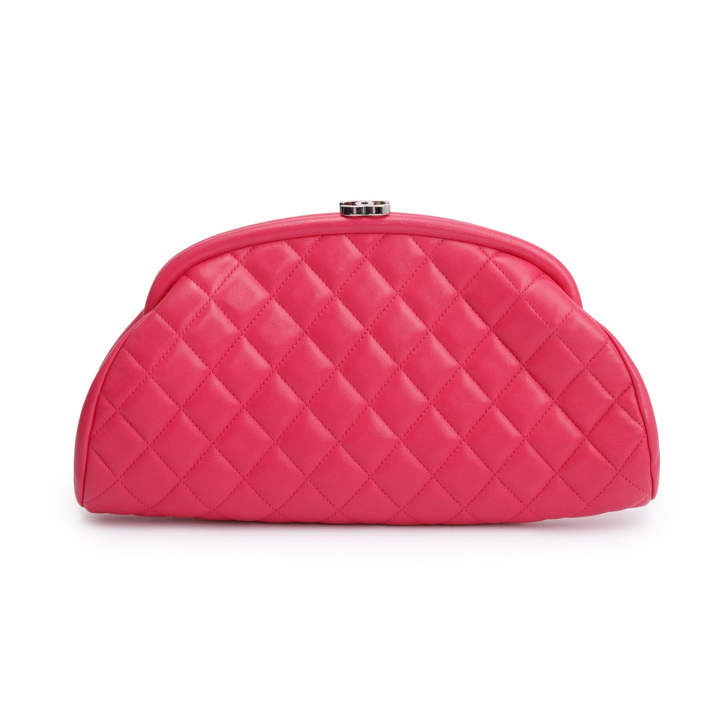 Chanel Quilted Timeless Frame Leather Lambskin Pink Travel Bag