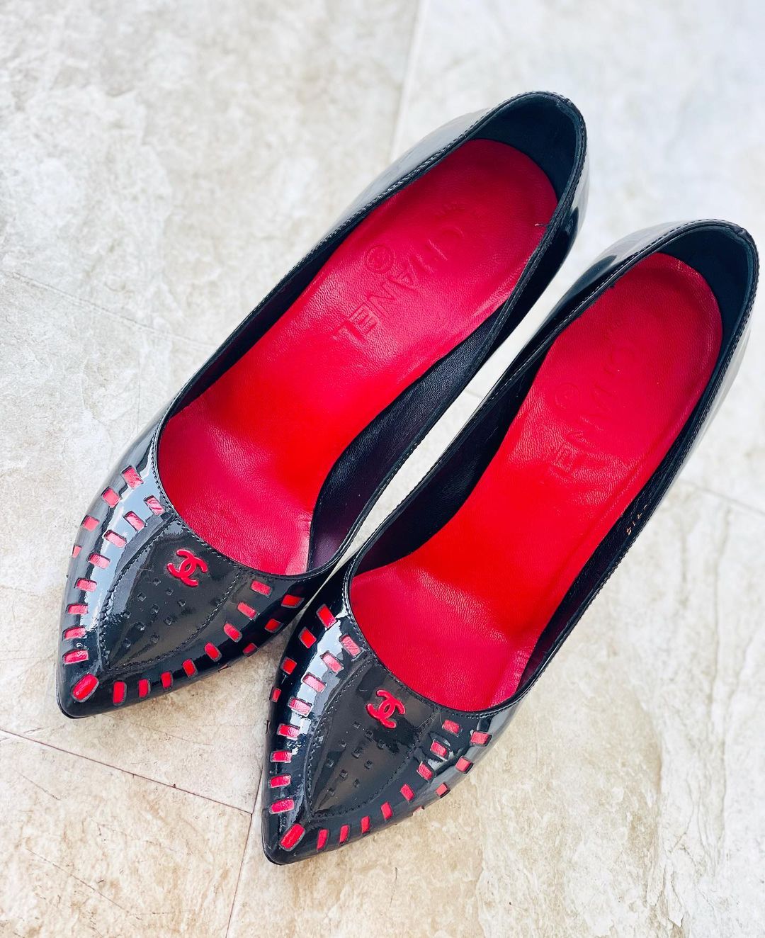 Chanel Pointed Toe Pumps Women Shoes