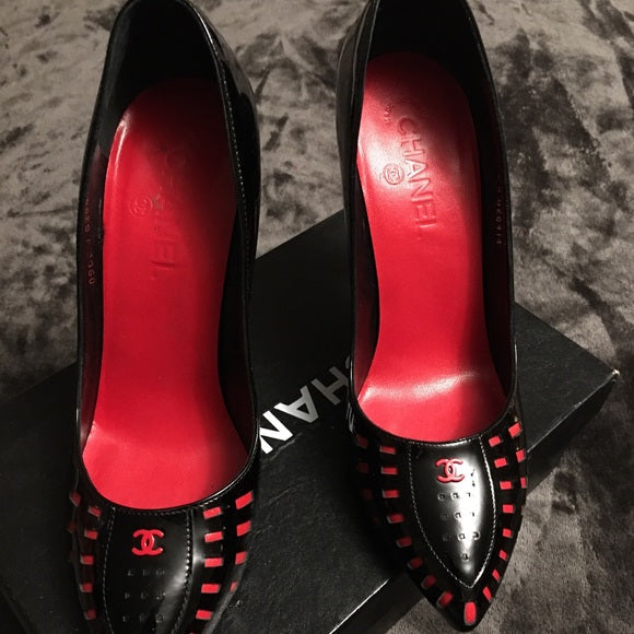 Chanel Pointed Toe Pumps Women Shoes