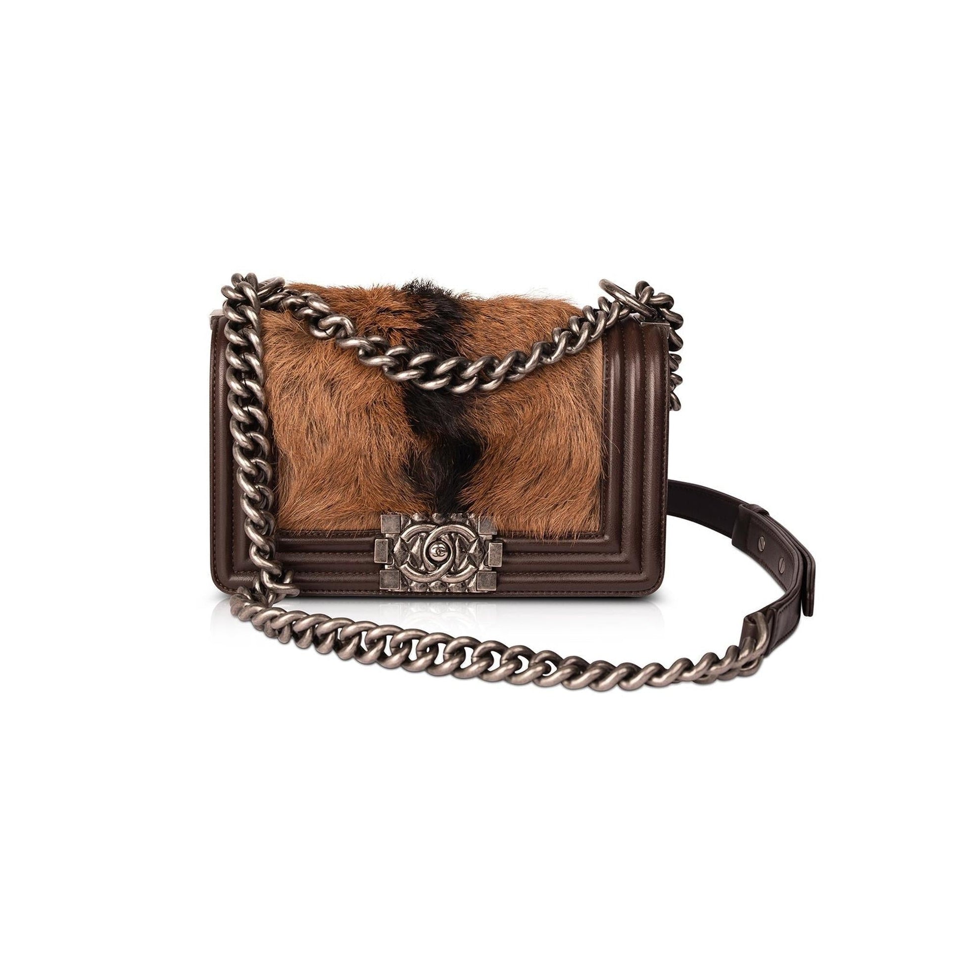 Chanel Pony Hair Boy Travel Bag