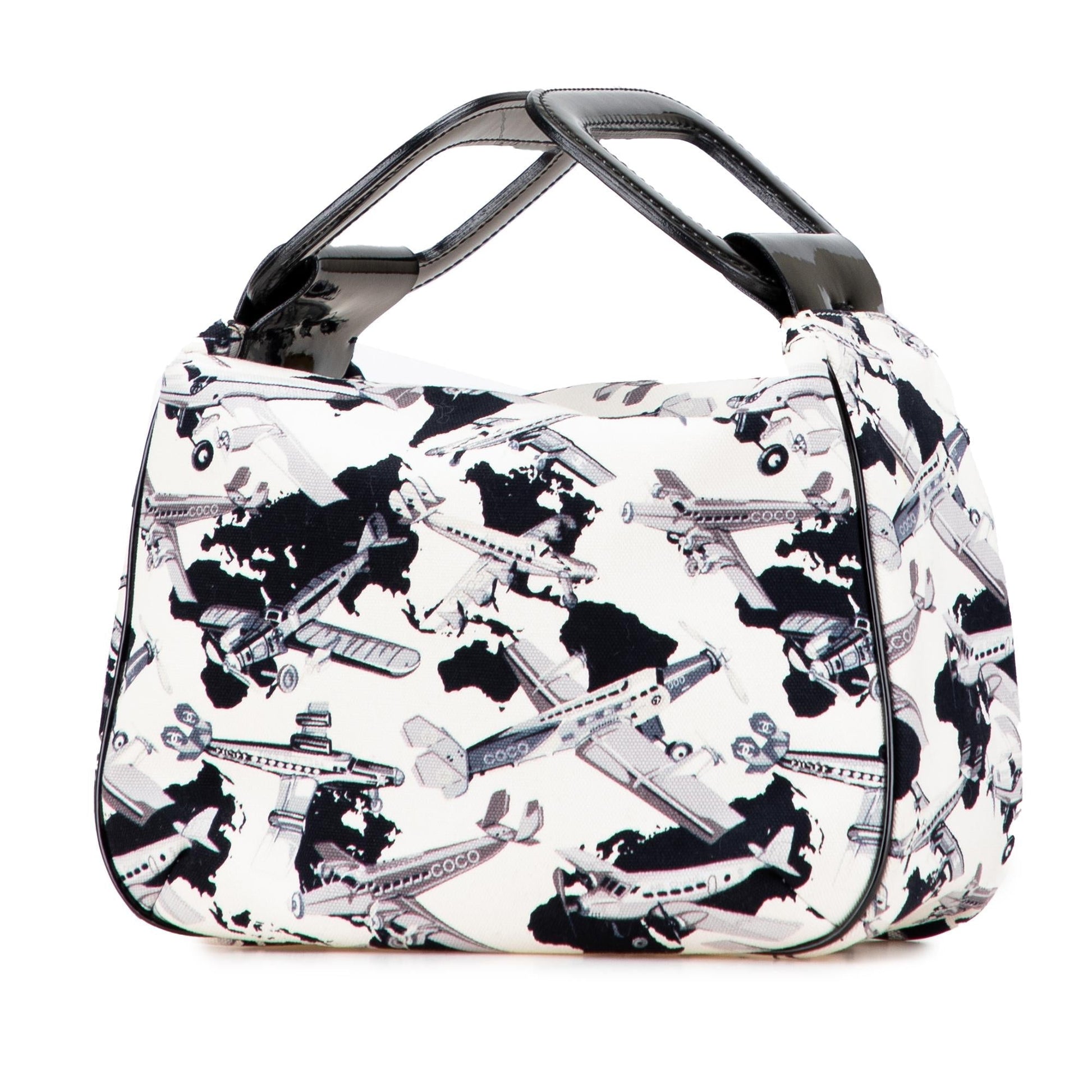 Chanel Printed Coco Airline Canvas Handbag