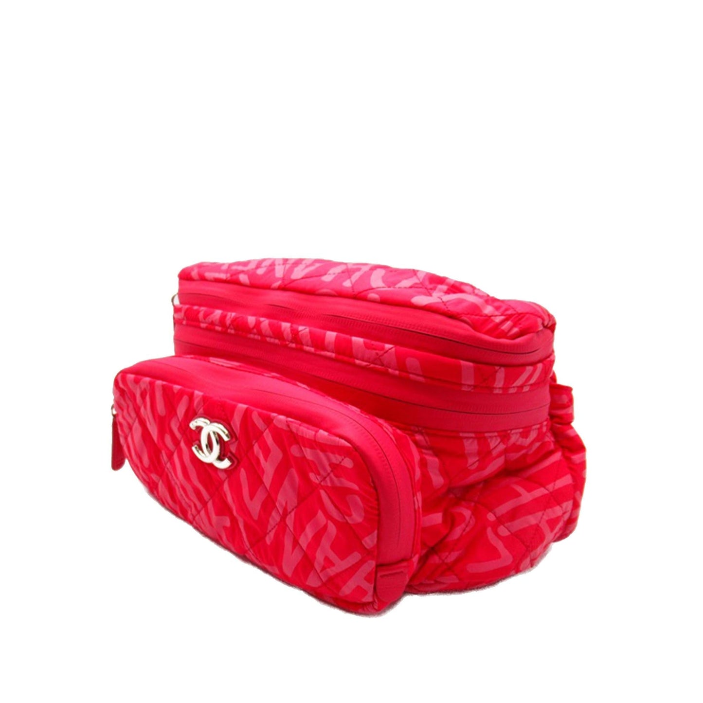 Chanel Printed Nylon Coco Neige Convertible Backpack Shg P2B20T