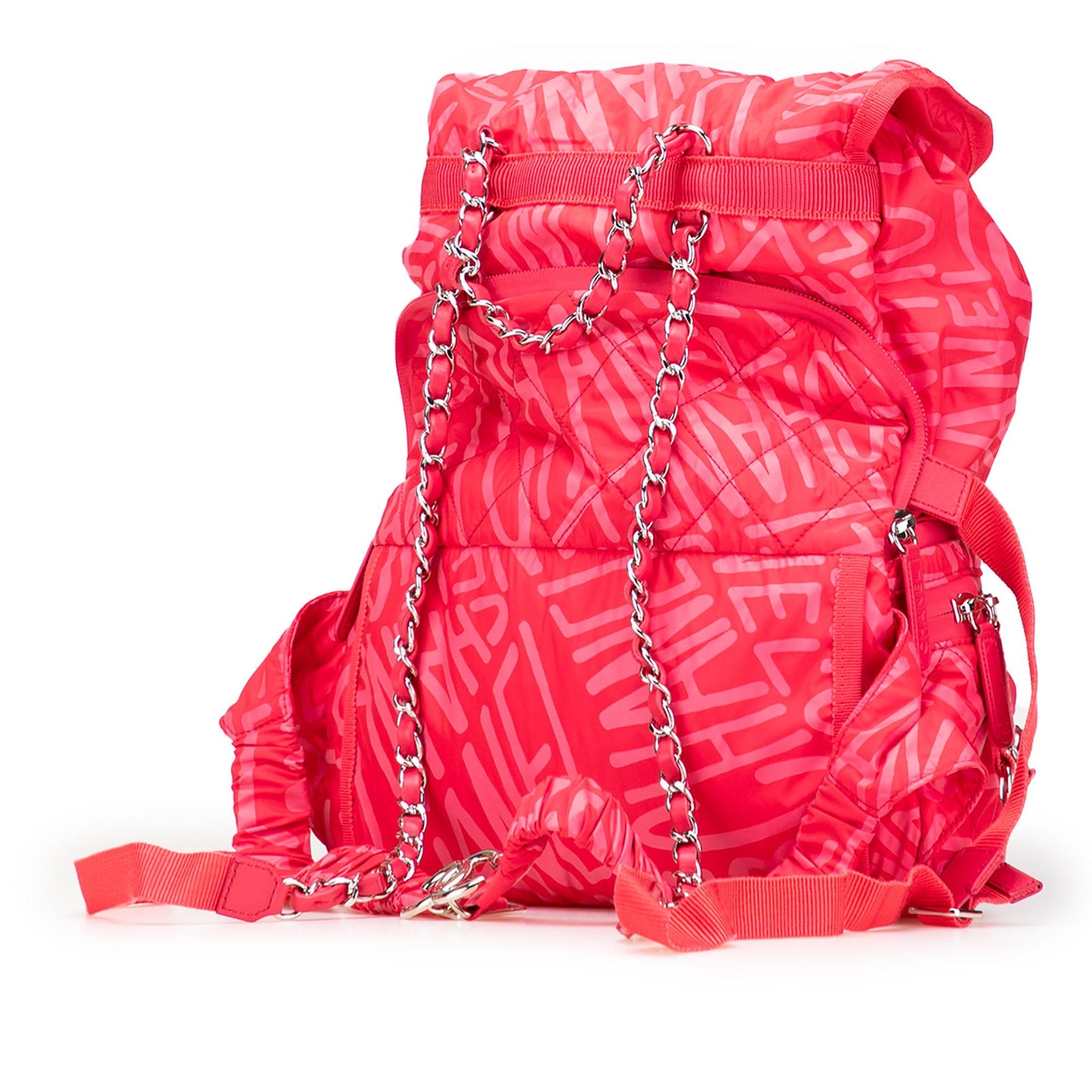 Chanel Printed Nylon Coco Neige Convertible Backpack Backpack 4