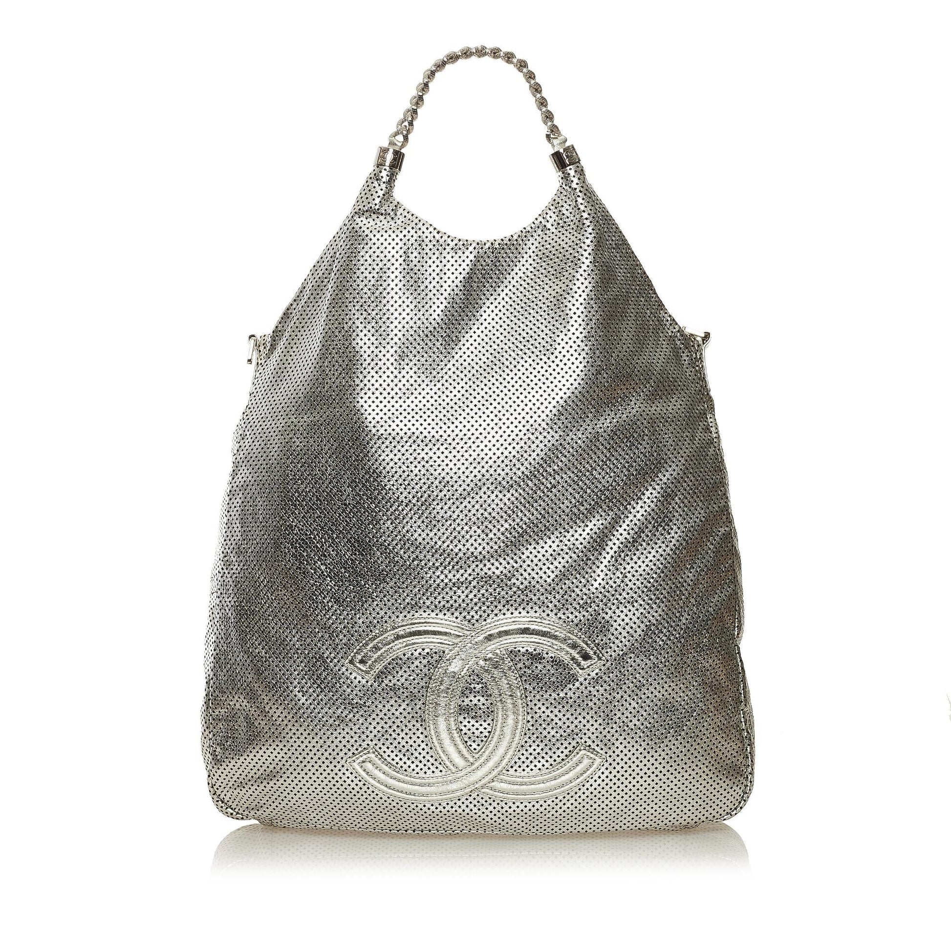 Chanel Punching Perforated Satchel SHG Leather Satchel Bag