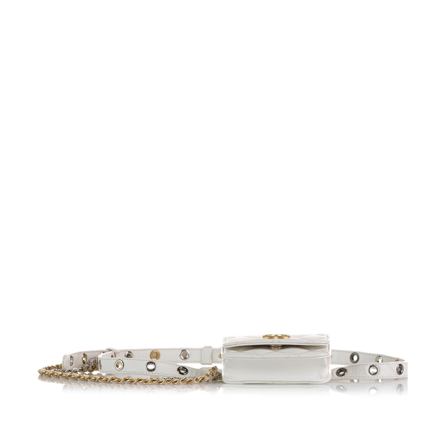 Chanel Punk Chain Leather Belt Bag (SHG-1XVfEm)
