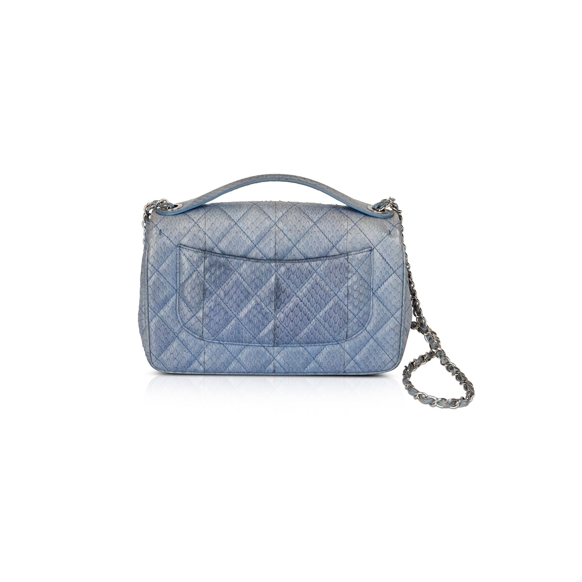Chanel Python Easy Carry Flap Travel Bag