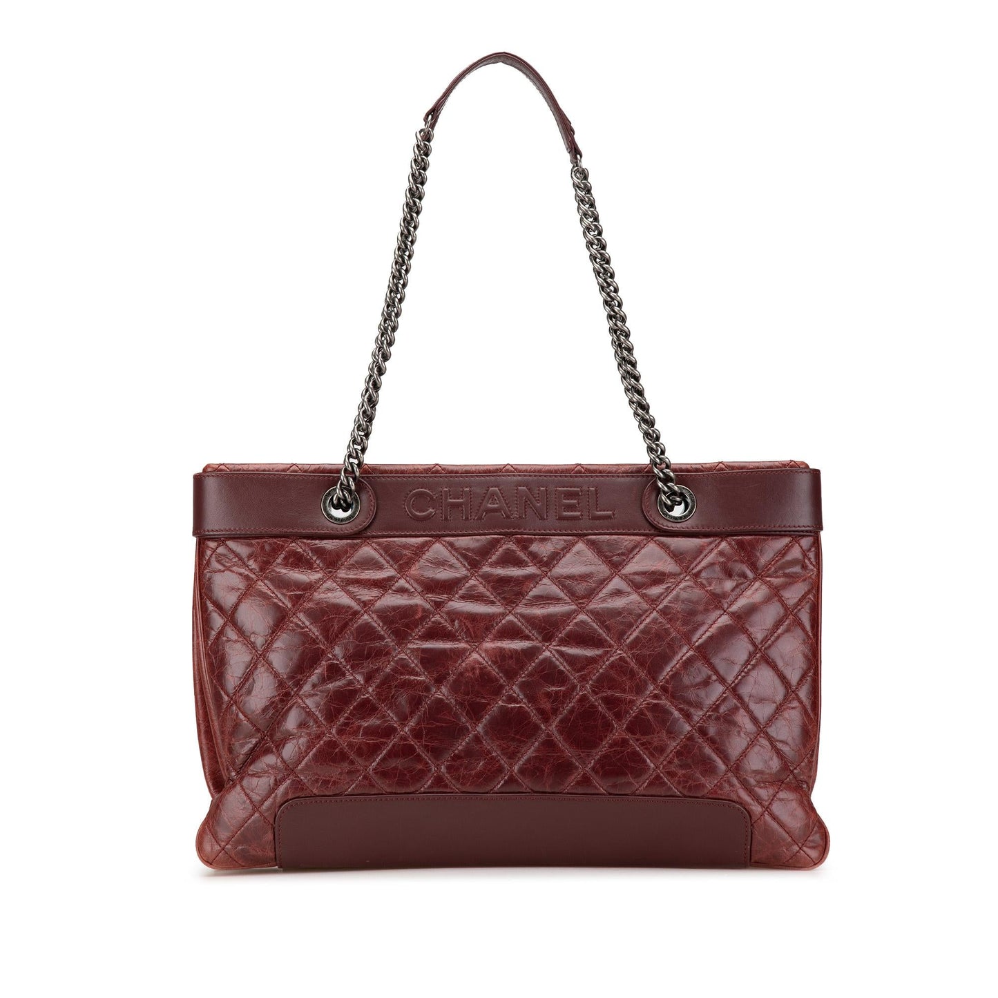 Chanel Quilted Aged Calfskin East West Tote Bag Tote 1
