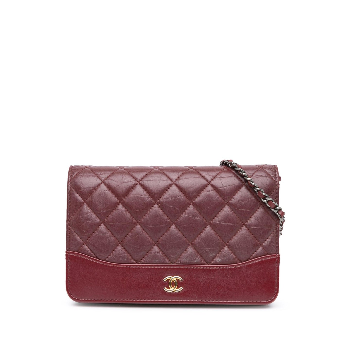 Chanel Quilted Aged Calfskin Gabrielle on Wallet Case Chain 1