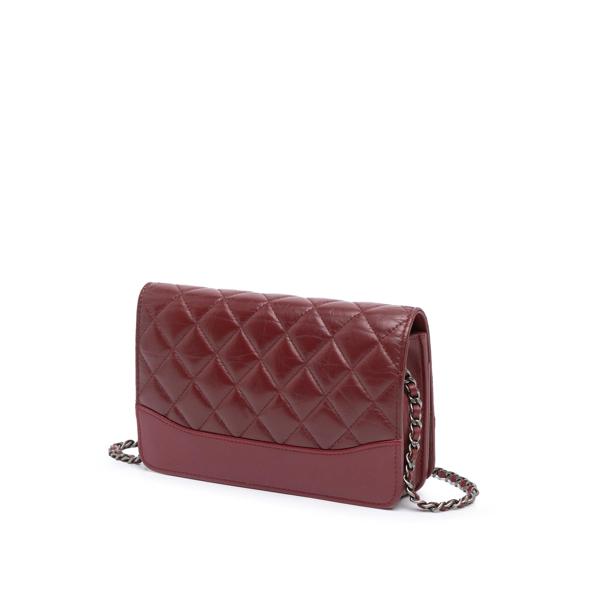 Chanel Quilted Aged Calfskin Gabrielle on Wallet Case Chain 1