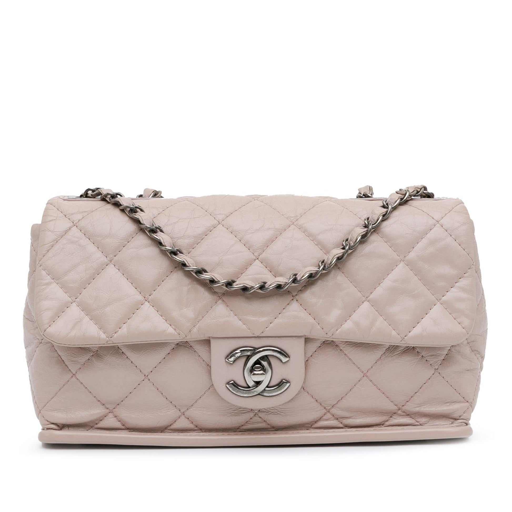 Chanel Quilted Aged Calfskin Single Flap (Shg-Vbvxcu) Bag