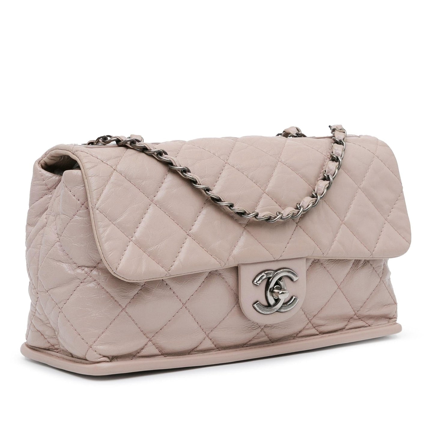Chanel Quilted Aged Calfskin Single Flap (Shg-Vbvxcu) Bag