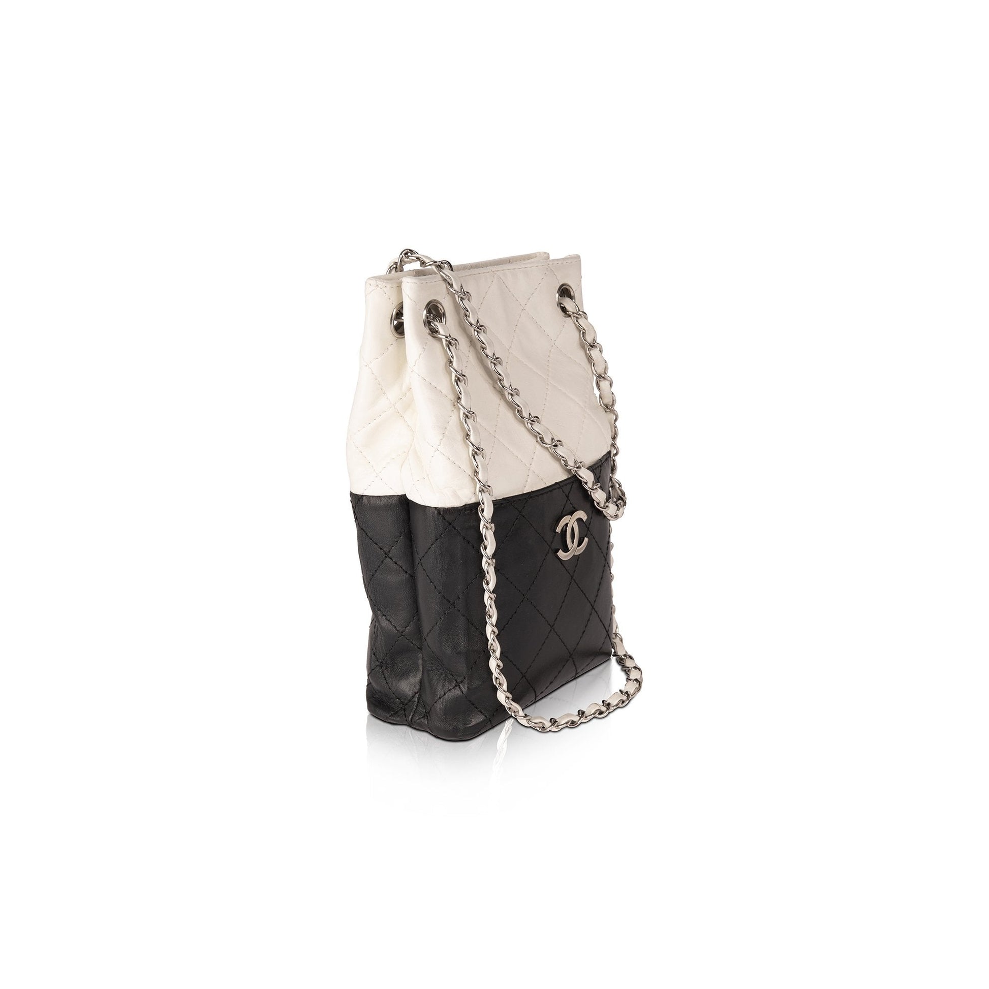 Chanel Quilted Bicolour Vertical Travel Bag