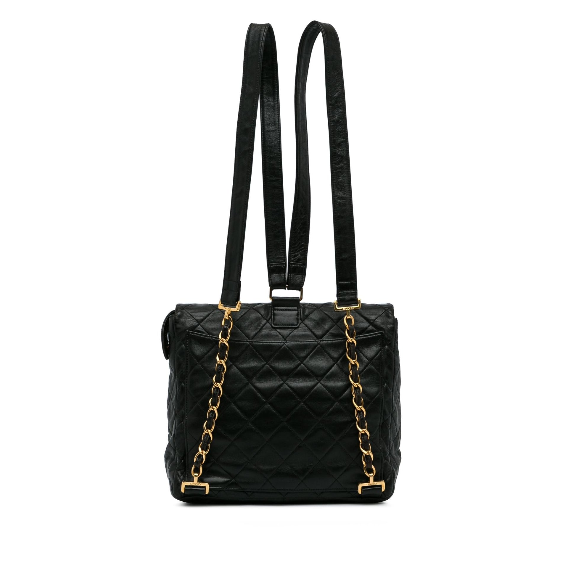 Chanel Quilted CC Flap Backpack SHG-XI7DTD