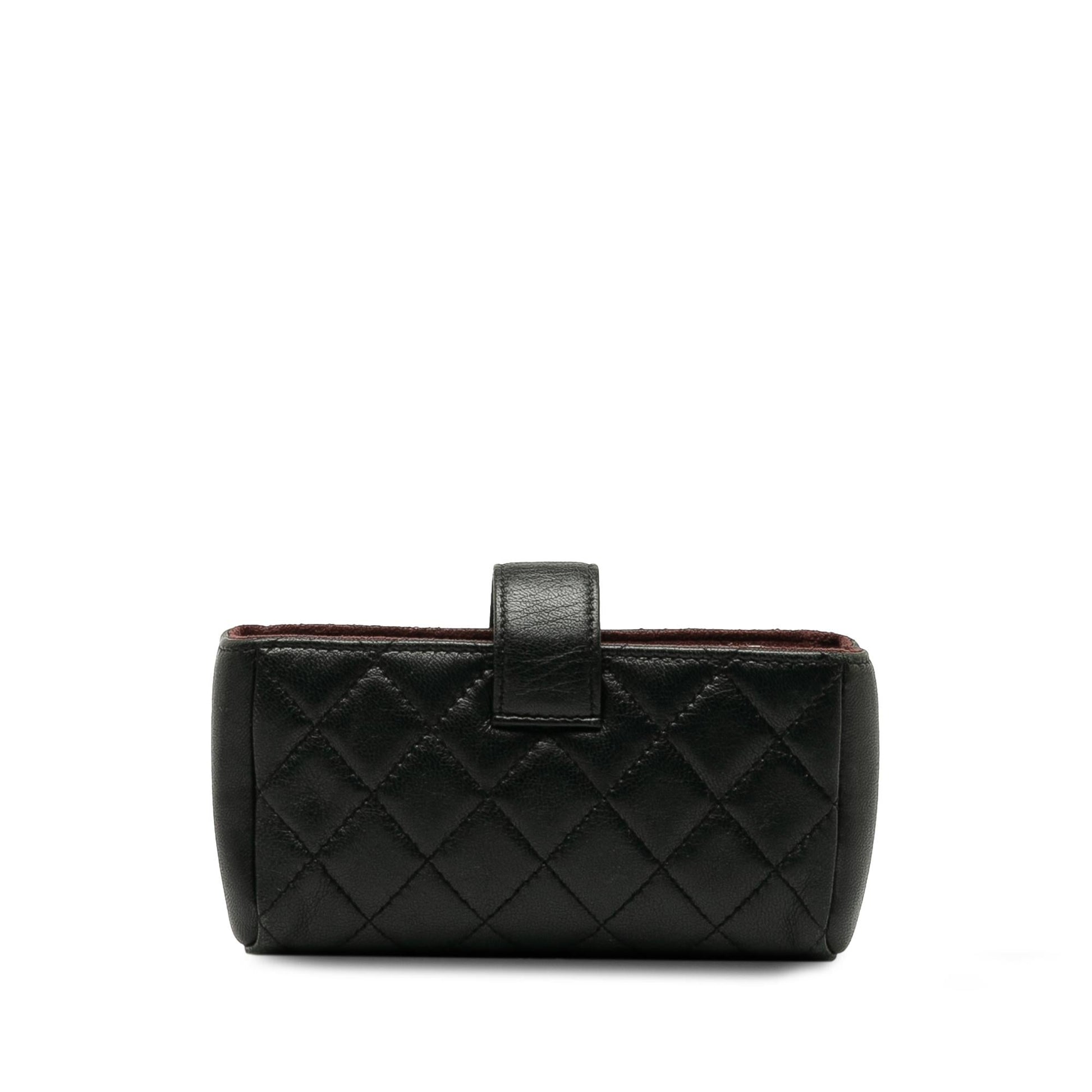 Chanel Quilted CC O-Phone Holder Handbag