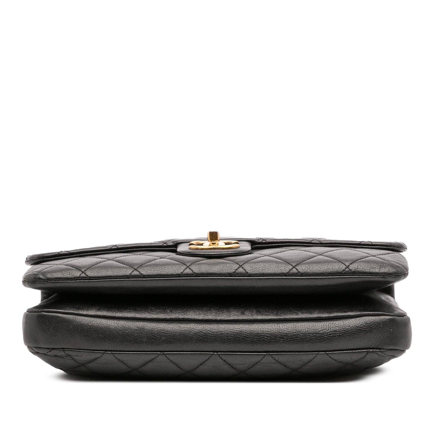 Chanel Quilted Calfskin CC Crown Flap Handbag Flap 1