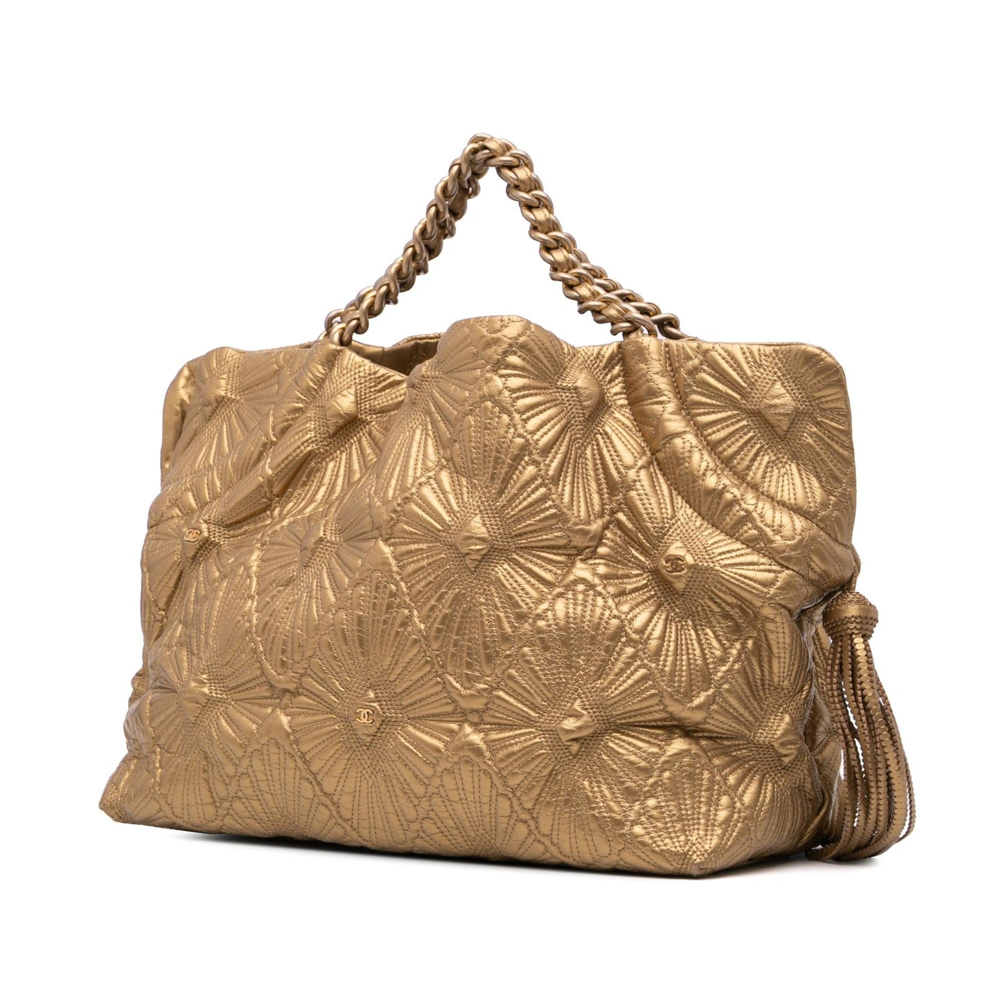 Chanel Quilted Calfskin Ca D'Oro Tote Bag