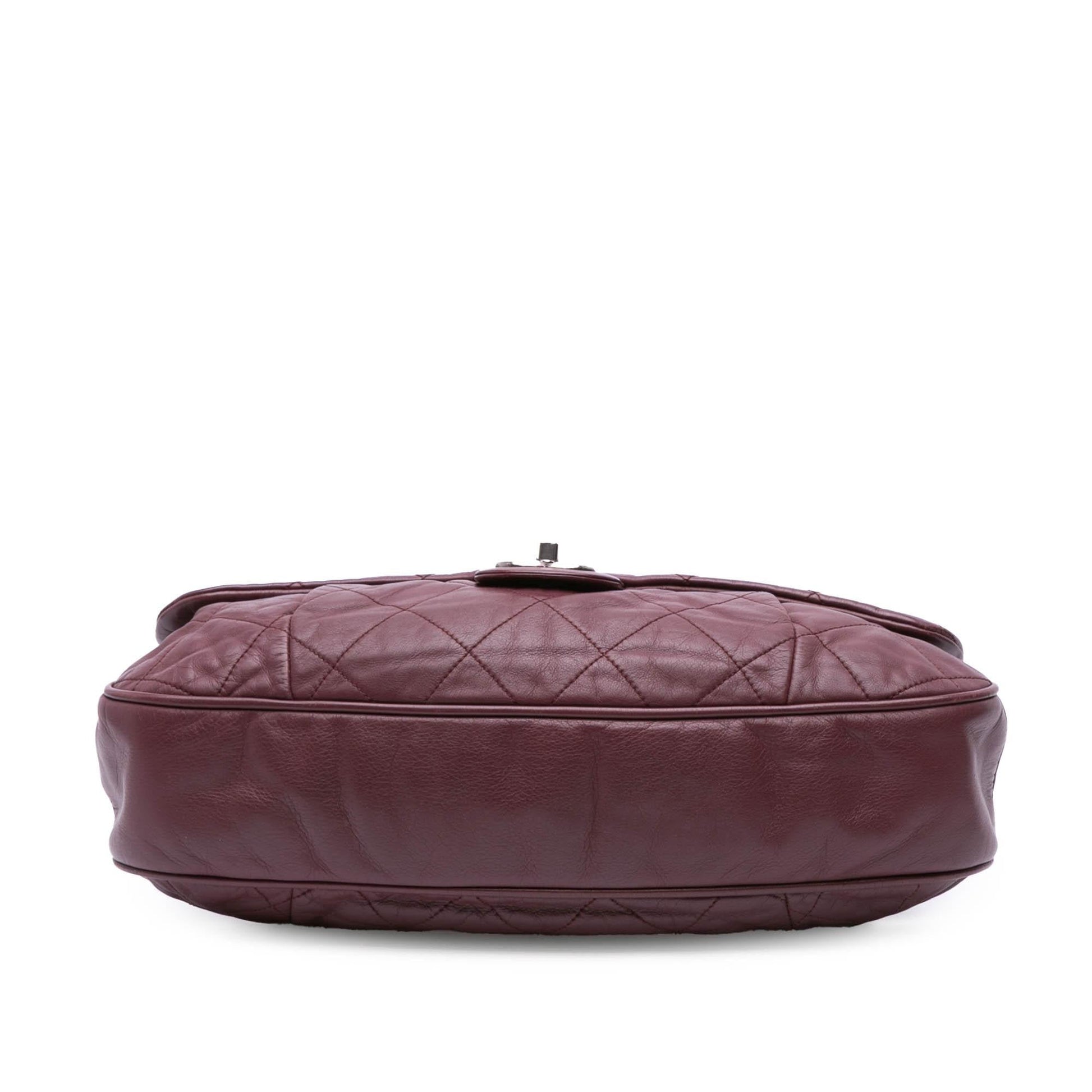 Chanel Quilted Calfskin Coco Pleats Flap Handbag