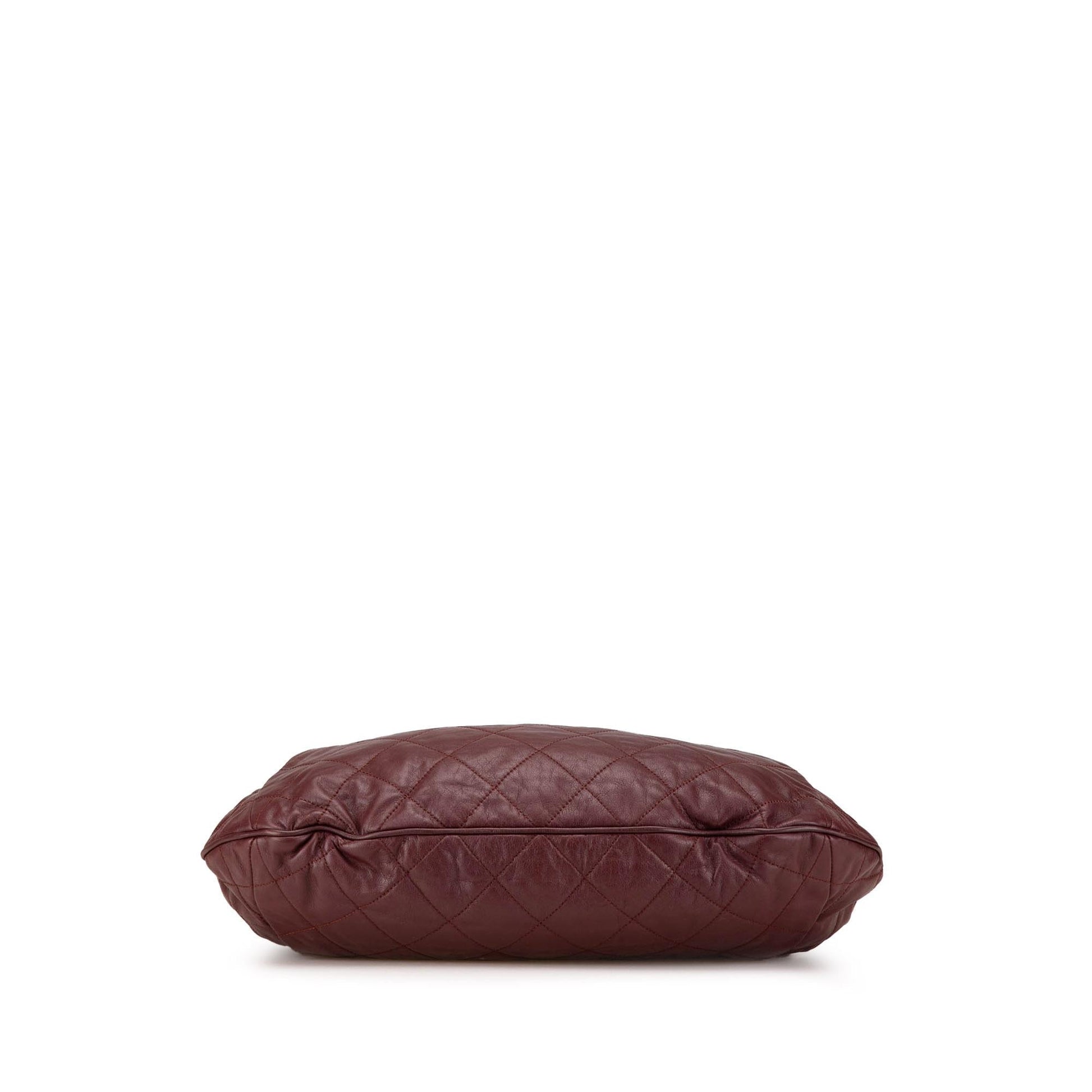 Chanel Quilted Calfskin Coco Pleats Hobo Shoulder Bag