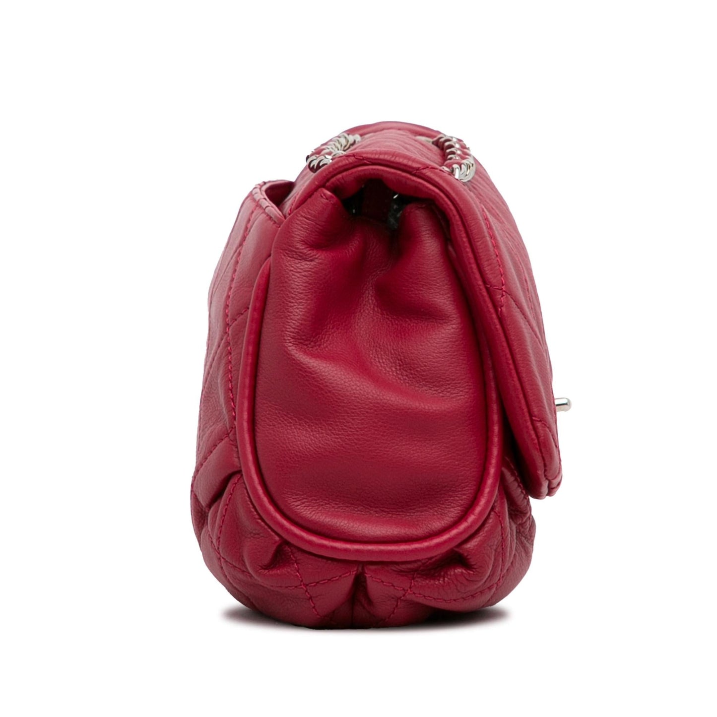 Chanel Quilted Calfskin Curvy Flap (shg LSN9G7) Handbag