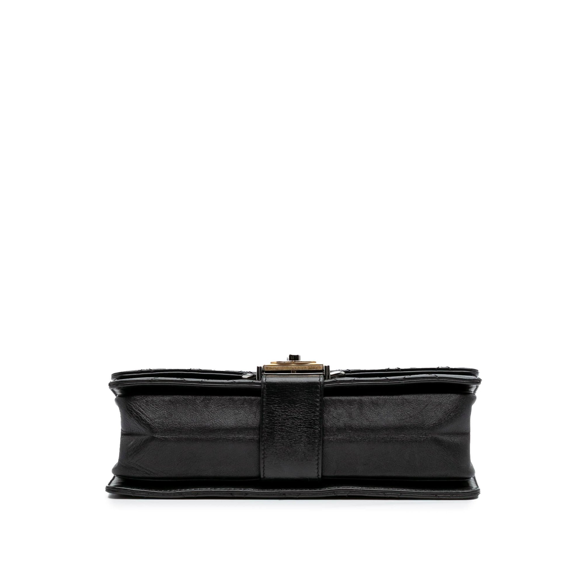 Chanel Quilted Calfskin Double Top Handle Flap Handbag