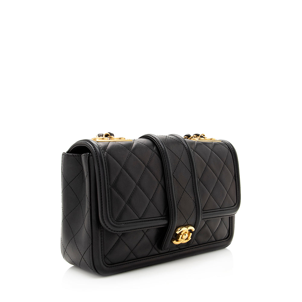 Chanel Quilted Calfskin Elegant Flap SHF Shoulder Bag