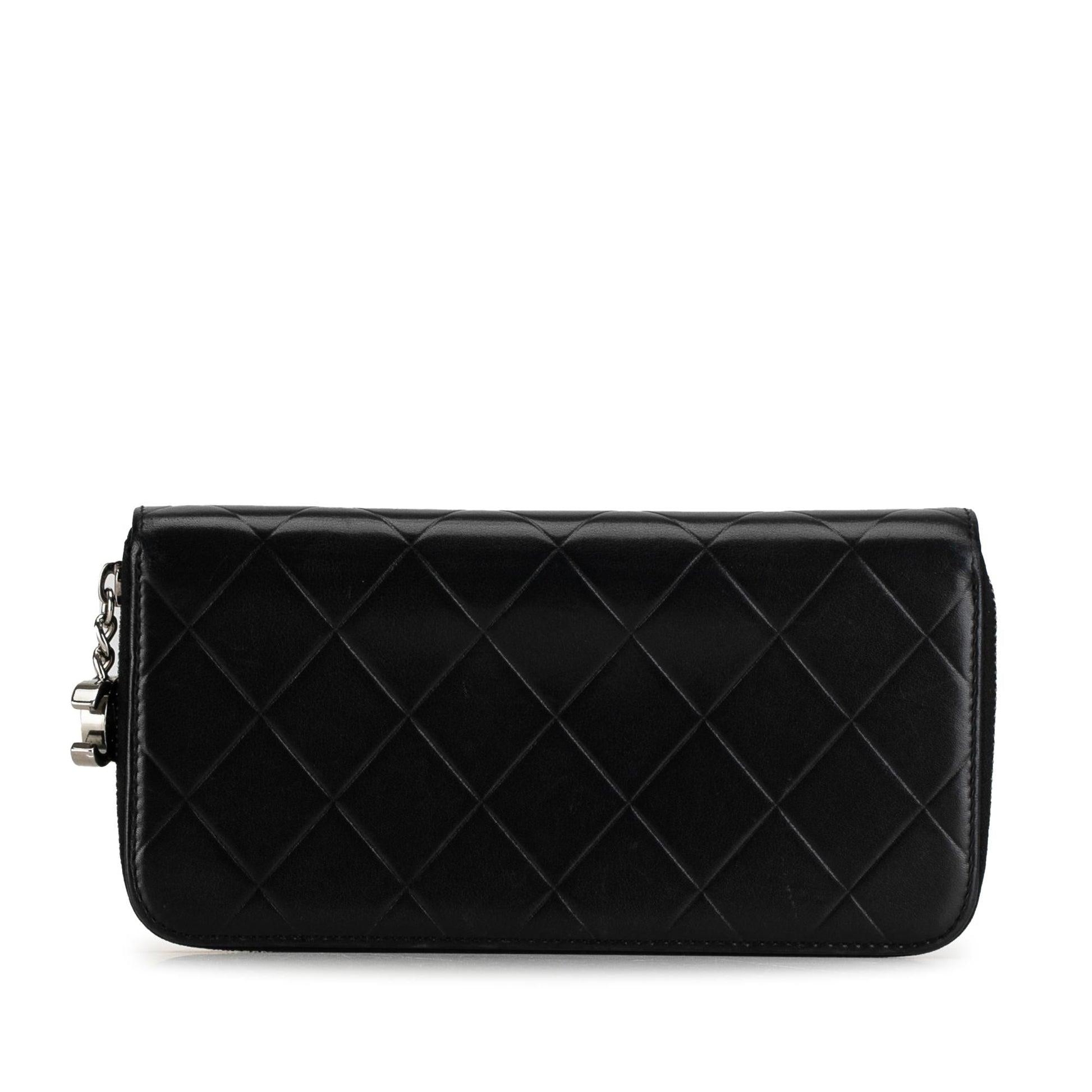 Chanel Quilted Calfskin Long Wallet (SHG-REUU3S)