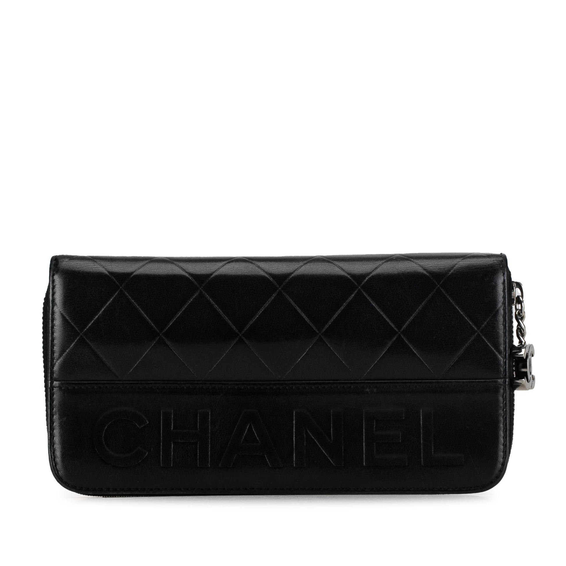 Chanel Quilted Calfskin Long Wallet (SHG-REUU3S)