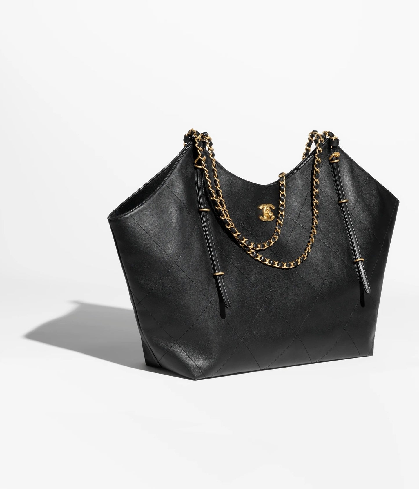 Chanel Quilted Calfskin Maxi Hobo Tote Bag