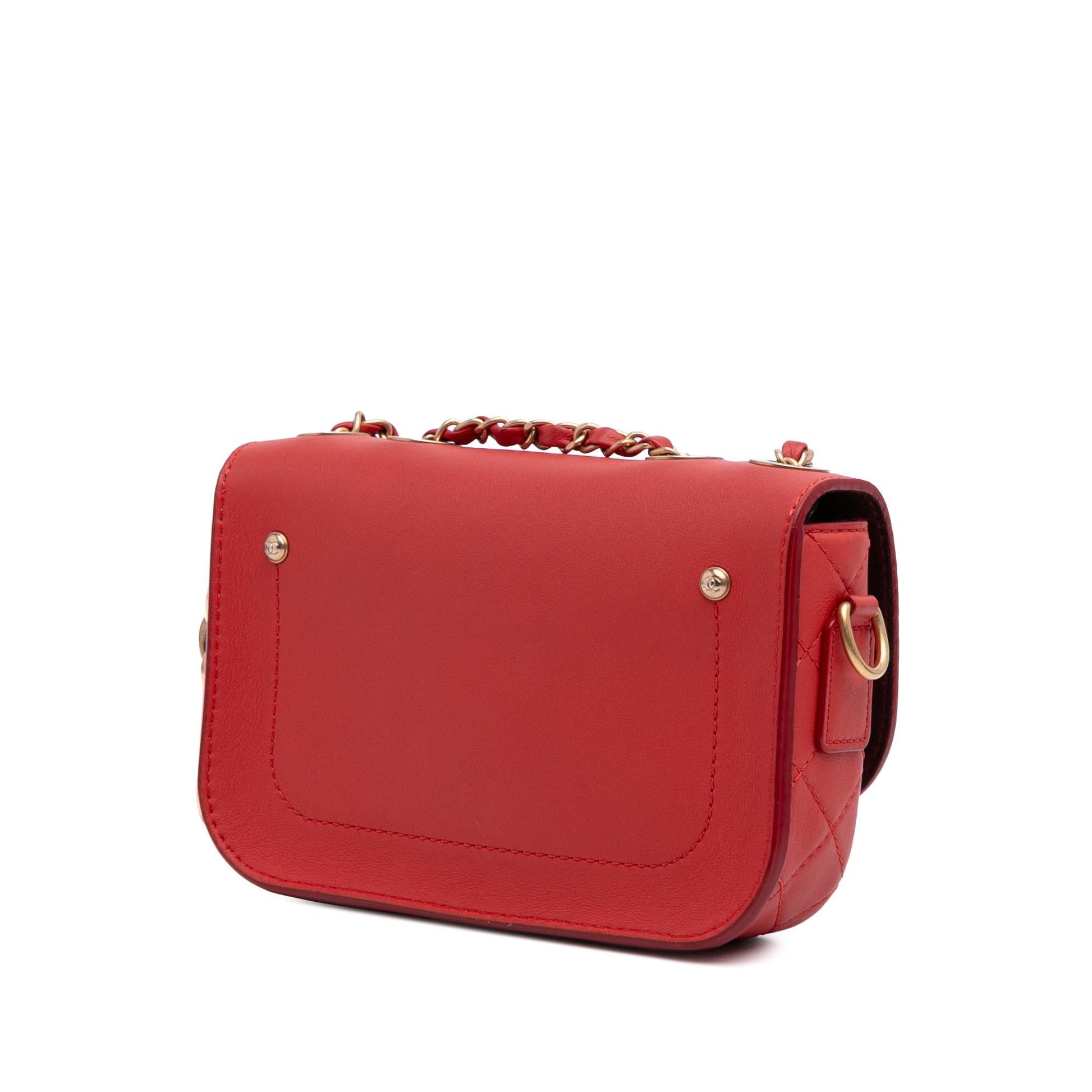Chanel Quilted Calfskin Multi Pouching Flap Handbag
