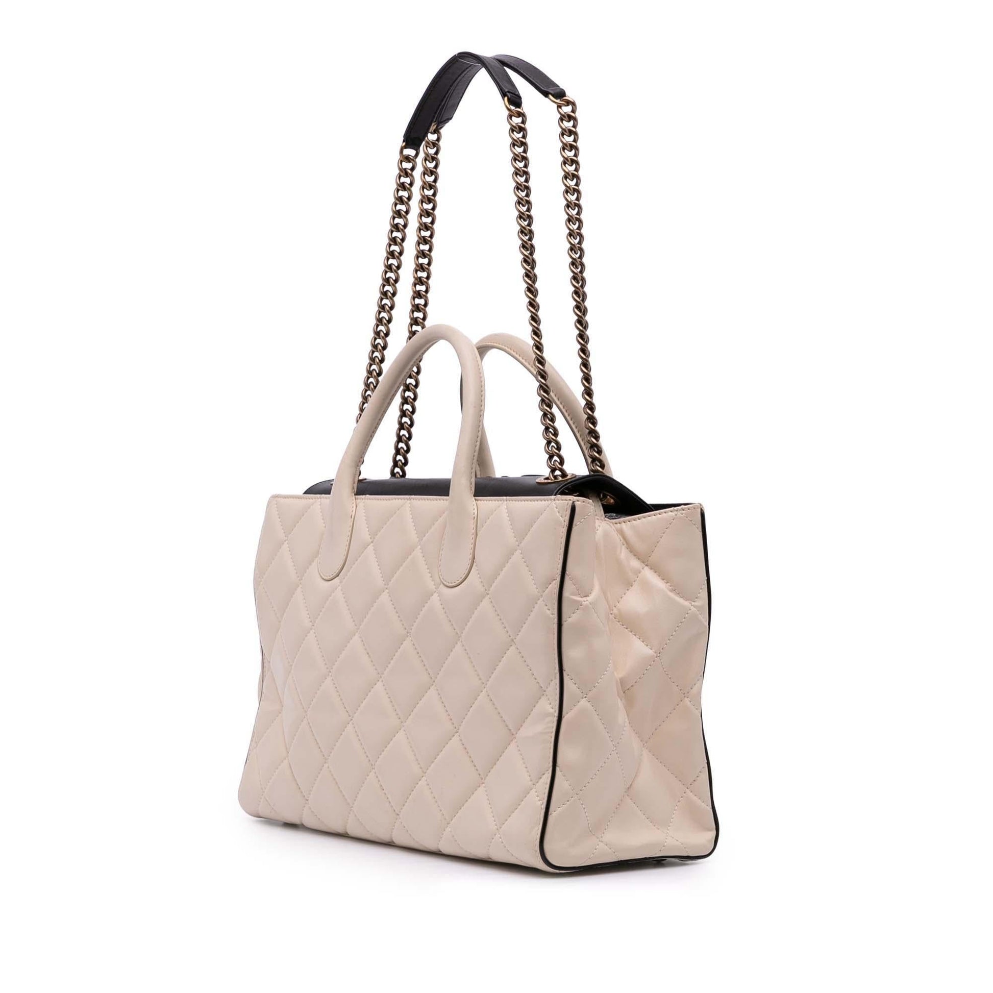 Chanel Quilted Calfskin Portobello Satchel Bag