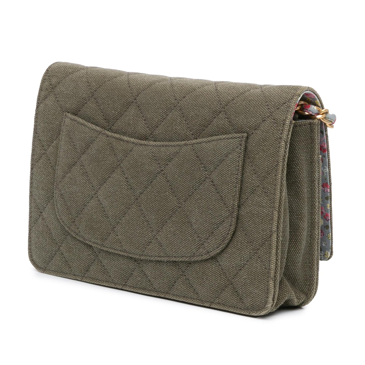 Chanel Quilted Coco Cuba Charms On Canvas Key Chain