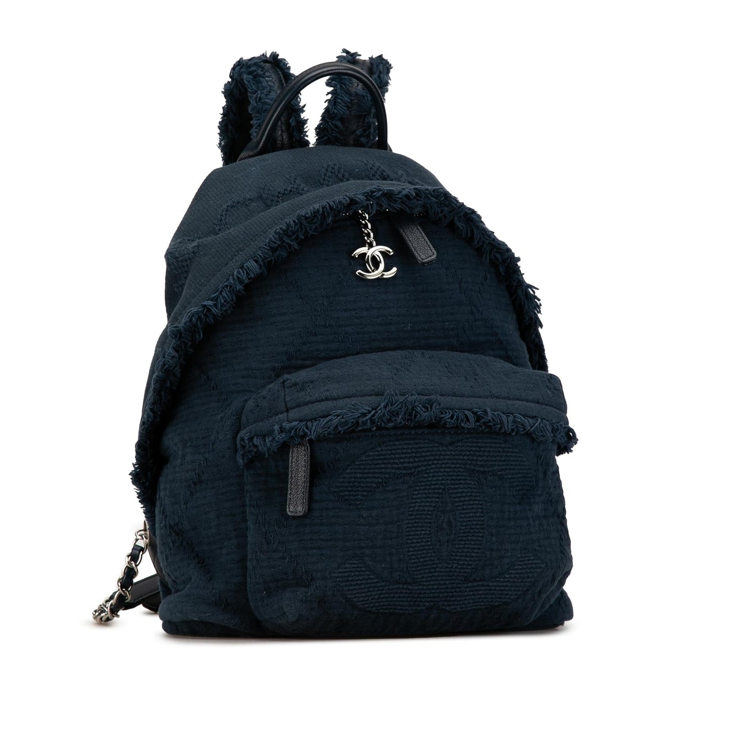 Chanel Quilted Front Pocket Fringe Backpack SHG-TTlICg Canvas Jewelry
