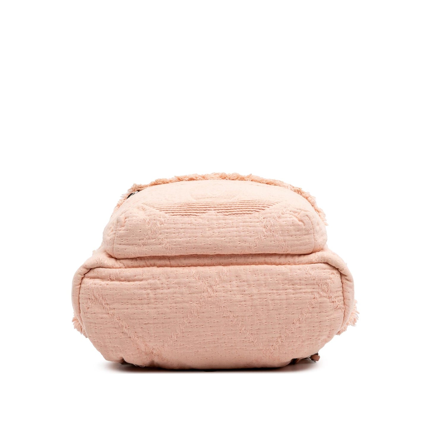 Chanel Quilted Front Pocket Fringe Backpack Canvas Jewelry