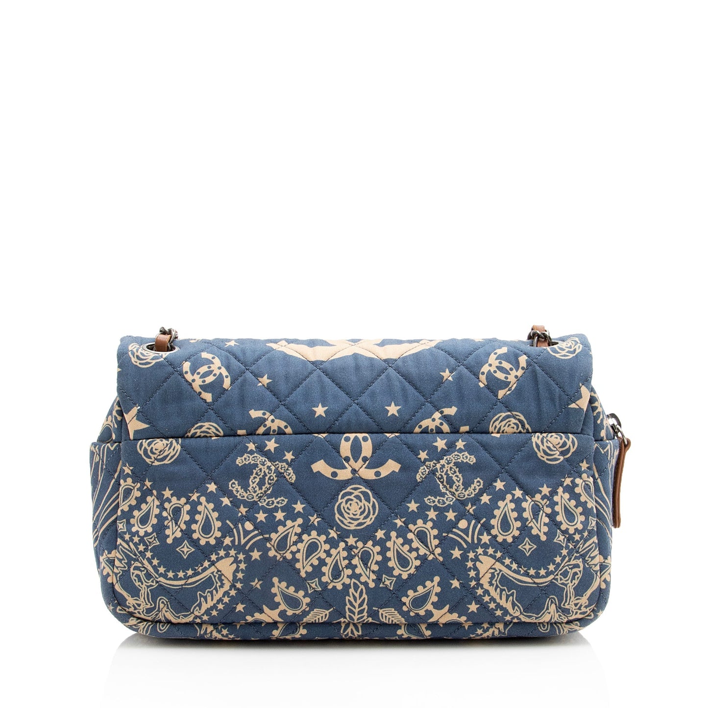 Chanel Quilted Paris-Dallas Bandana Flap SHF Canvas Shoulder Bag