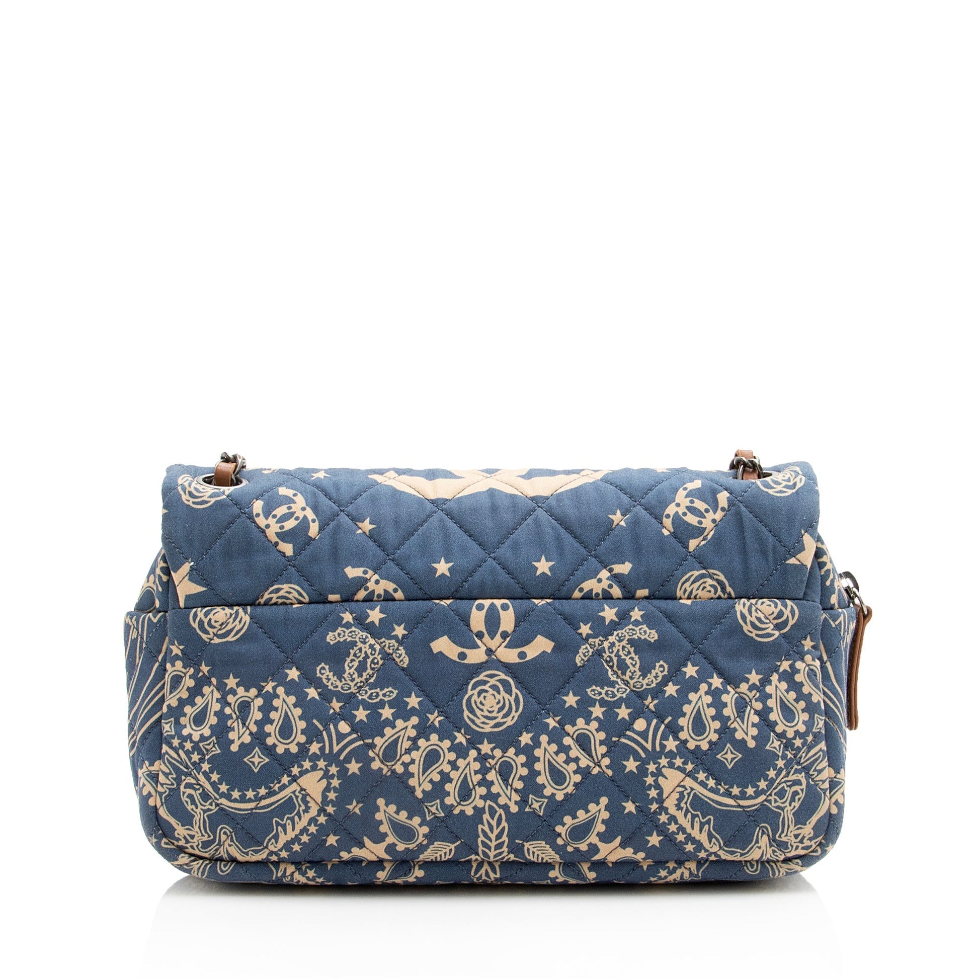 Chanel Quilted Paris-Dallas Bandana Flap SHF Canvas Shoulder Bag
