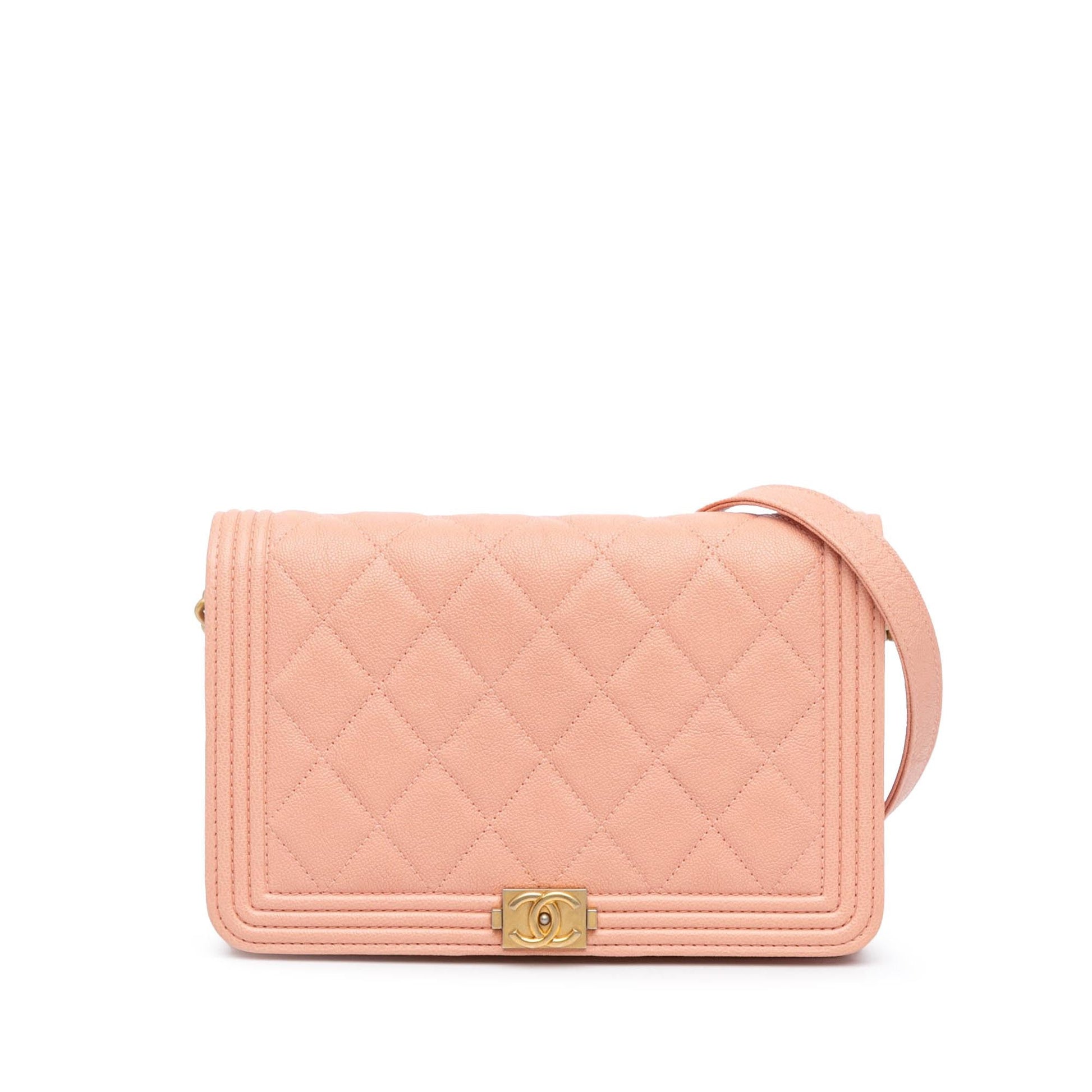 Chanel Quilted Caviar Boy on Wallet Case Chain 1