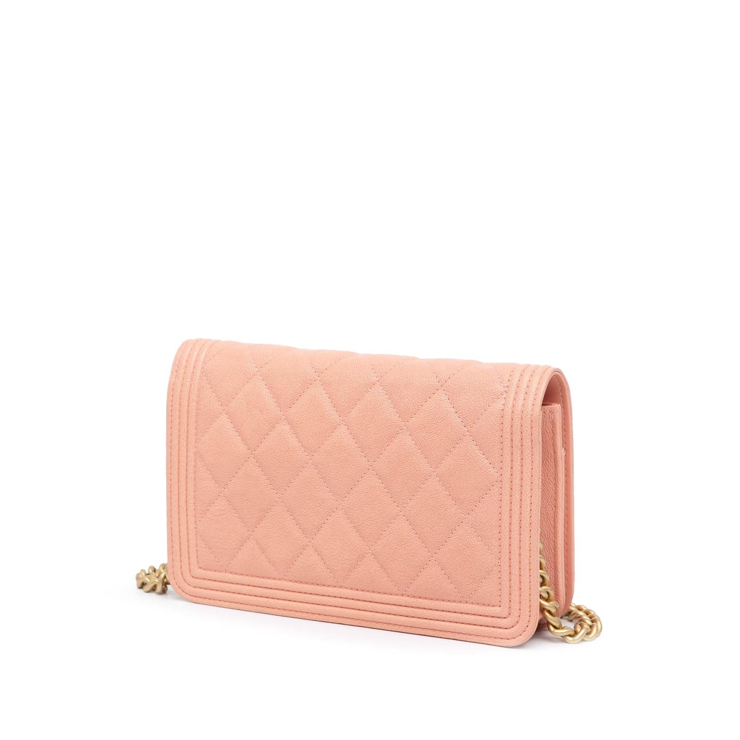 Chanel Quilted Caviar Boy on Wallet Case Chain 1