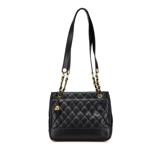 Chanel Quilted Caviar Tote Bag