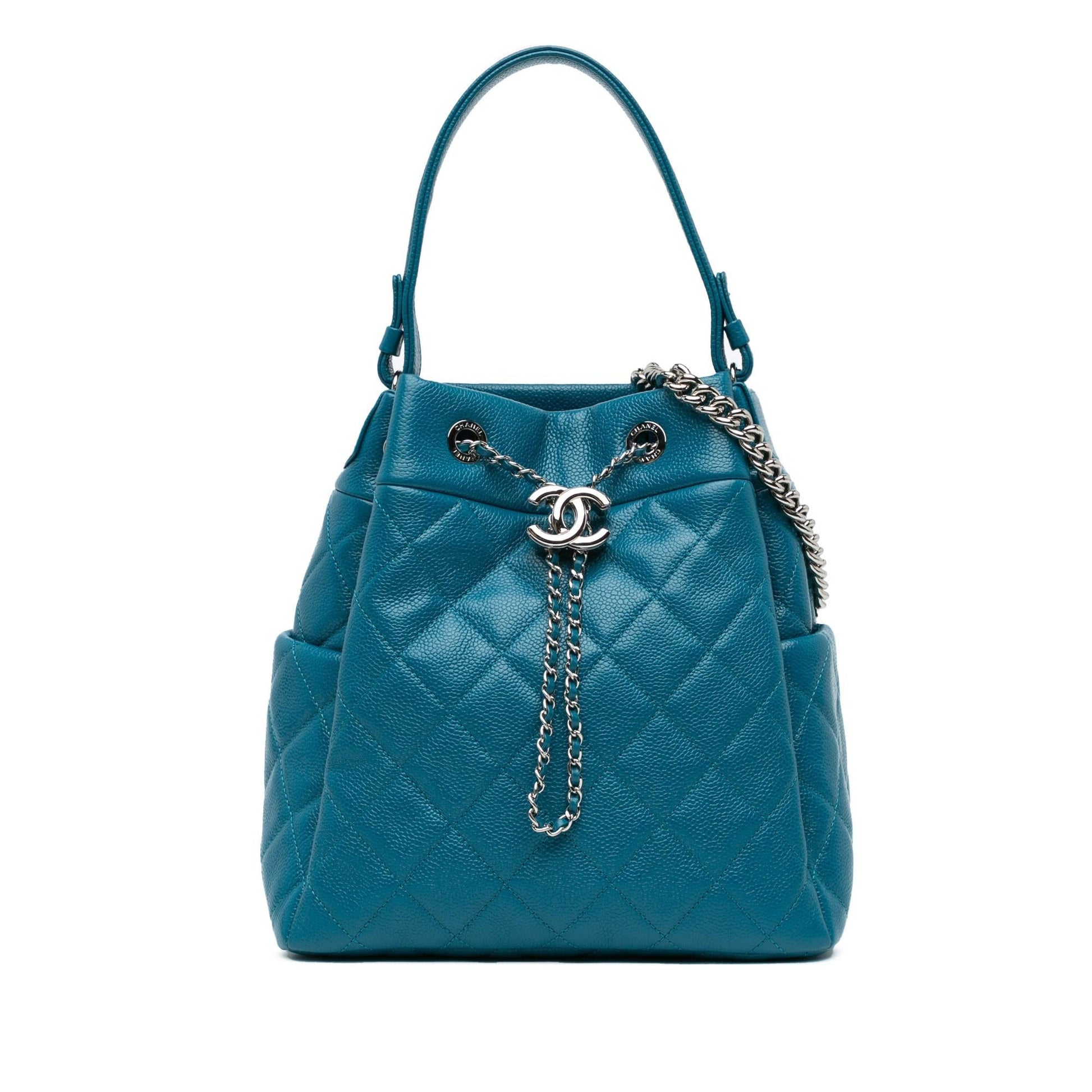 Chanel Quilted Caviar Drawstring Bucket SHG-jhFetp Jewelry
