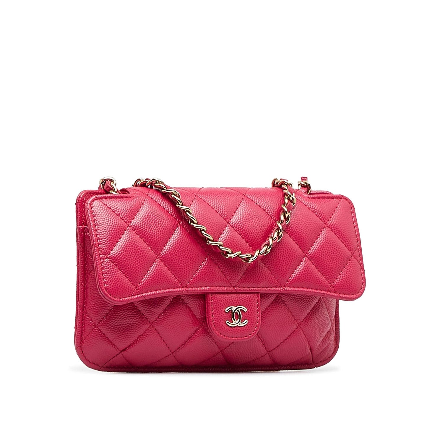 Chanel Quilted Caviar Foldable Printed Fabric SHG-p7IUF8 Tote Bag